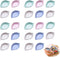 24 Pack Leaf Shape Sauce Dish, Sauce Dipping Bowls Wheat Straw Soy Sauce Dishes, Mini Dinnerware Plate Condiment Dish for Paste Jam Sushi Assorted...