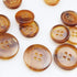 11 Pieces Genuine Natural Horn Blazer & Suits Button Set - for Blazer, Sport Coat, Uniform, Jacket (Light Brown)...
