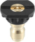 X AUTOHAUX High Pressure Washer Spray Nozzle Tips Quick Connector Black 3 Pcs...