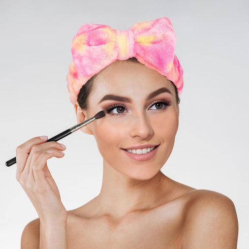 3 Pack Makeup Headband for Women, Skincare Headband, Spa Headband for Washing Face, Lovely Soft Bow Hair Band Head for Women...