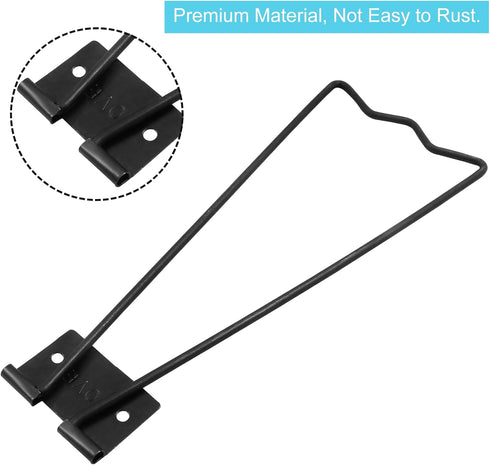 6 Pcs Easel Back, 6.7" Iron Picture Frame Easel Back - Reliable Photo Frame Stand with Screws & Screwsdriver for Crafts and Art Frames (Black)...