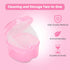 Dental Orthodontic Retainer Container Cleaning Case,Denture Bath Box Case Cup Holder, Mouthguard Storage Soaking Case - Pink...