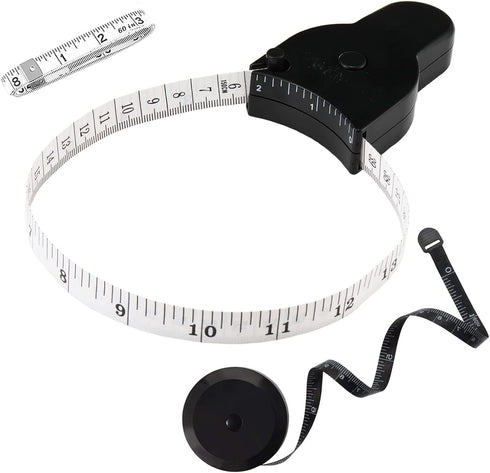 Automatic Telescopic Tape Measure, Body Measure Tape 60 inch (150cm), Self-Tightening Retractable Measuring Tape for Body Accurate Way to Track We...