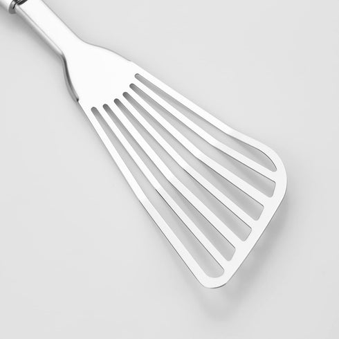 304 Stainless Steel Fish Spatula, Non-Slip Ergonomic Handle Slotted Spatula, Aqua Sky...