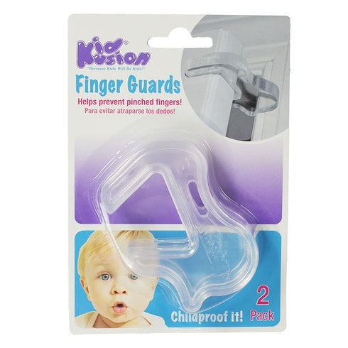 KidKusion Door Pinch Guard | 2 Pack | Clear | Baby Safety Finger Protectors | Durable Child Safety...