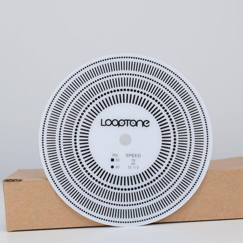 LoopTone LP Vinyl Turntables Tachometer Disc and Strobe Light?Profesional Speed Test Disk for Record Calibration and Rotational Speed Detection me...