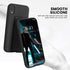 LAUDTEC Silicone Kickstand Case Compatible with iPhone XR case Vertical and Horizontal Stand Hand Strap Metal Kickstand, Flexible Soft Liquid Sili...
