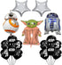 19 Pcs Star Wars Balloon Set, Baby Child Balloons,Mandalorian Theme Video Games the Child Birthday Party Foil Film Dalloon Supplies Star Wars Bouq...
