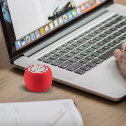 Portable Mini Speaker for iPhone/iPad/iPod/Tablet, 3W Cellphone Speaker with 3.5mm Aux Input, Clear Loud Sound in Compact Golf Size Body (Passion ...