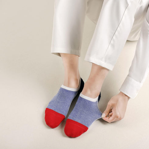 Mottee&Zconia Mens No Show Low Cut Cotton Socks Mesh Top Anti-slip Casual Sock 6 Pairs size 5-8...