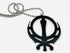 Round Khanda Punjabi Car Hanging Rear View Mirror Hanging Ornament For Sikh Car Decor...