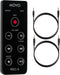 Movo REC-4 Wired Remote Control for Zoom H2n, H4n Pro, H5 and H6 Portable Digital Handy Recorders - Also Compatible with Sony M10, D50, D100...