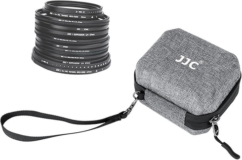 JJC Hard Shell Camera Lens Filter Case Up to 67mm (62mm 58mm 55mm 52mm 49mm 46mm 43mm 40.5mm 37mm),Water Resistant & Dustproof,Camera Filter Pouch...
