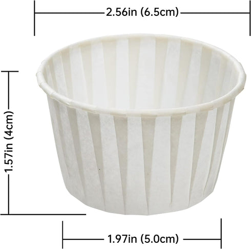 50pcs White Cupcake Baking Cups, Heavy Duty Parchment Paper Cupcake Liners 3.5oz for Muffin, Cupcake, Dessert....