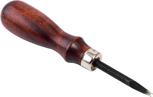 WUTA Leather Edge Beveler,High Carbon Steel Edge Skiving,Leather Wood Handle Leather Tools,Leather Craft Keen Edge Cutting Tool for Beveling,Size ...