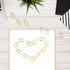 100 Pcs Love Heart Shaped Paper Clips, 0.78inch Cute Mini Paperclips for Office School Home Desk Organizers (Gold)...