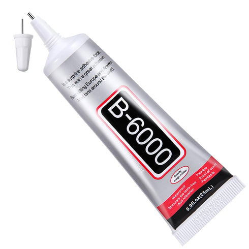 B6000 Jewelry Glue, 25ML/0.9 fl oz Clear Glue Rhinestone Glue Craft Glue, Multipurpose Super Adhesive Glue for Phone Repair Nail Art Wood Glass Fa...