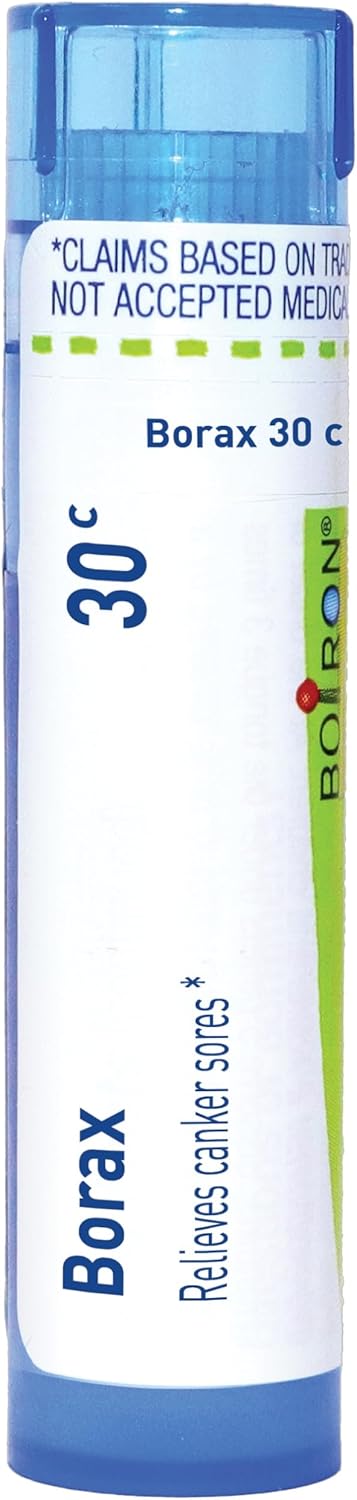 Boiron Borax 30C Homeopathic Medicine for Canker Sores - 80 Pellets...