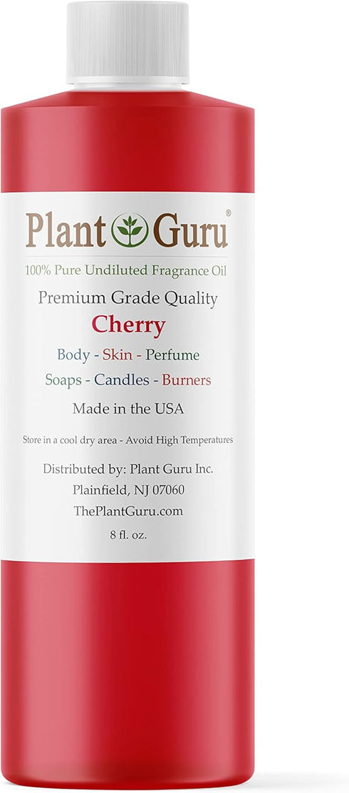 Cherry Fragrance Oil 8 fl. oz. Scented Oil for DIY Soap Making, Candles, Bath Bombs, Body Butters. Used in Aromatherapy Diffusers, Burners and War...