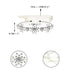 EVER FAITH Silver-Tone Austrian Crystal Wedding Snowflake Flower Hair Band Clear...