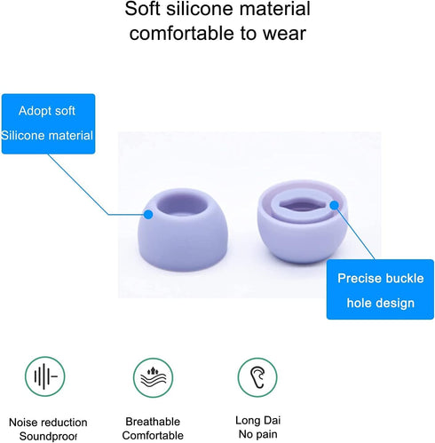 Adhiper Silicone Earbuds Replacement Buds Pro Earbuds Earmuffs Earbuds Compatible for Samsung Galaxy Buds Pro Earbuds/SML Silicone Earbuds 3 Sizes...