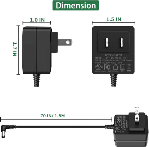 Charger Cord Power Supply for Shark VACMOP VM200 VM20026 VM200C VC200 UM200 UM205 VC205 Series 10.8V Li-ion Battery Pro Cordless Hard Floor Vacuum...