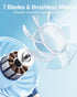 SWEETFULL Mini Portable Fan Powerful Handheld Fan Rechargeable,3 Speeds Personal Small Hand Fan for Travel Makeup Eyelash Fan for Stylish Kids Gir...