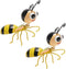 Lewondr Bee Metal Wall Art, 3D Bee Metal Wall Sculpture, Hanging Outdoor Wall Decor Fence Decoration for Garden, Yard, Patio, Indoor Home, Set of ...