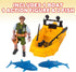 ArtCreativity Small Aquatic Play Set for Kids, Cool Playset with Action Figure, Floating Boat, and 2 Fish, Fun Bathtub Toys for Kids, Great Birthd...