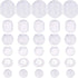 Earring Pads,60 Pieces 6 Sizes Comfort Earring Cushions Pads Silicone for Clip-on Earrings,Clear...