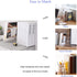 MerryNine Clear Book Ends 4pcs, Acrylic Bookends for Shelves, Non-Slip Bookend Decorative for Heavy Duty Book, Books Holder Stopper for Kids, Book...