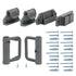 Retractable Mesh Gate Hardware Replacement Parts Kit Full Set Wall Mounting Accessories Brackets Screws and Anchors (Gray)...