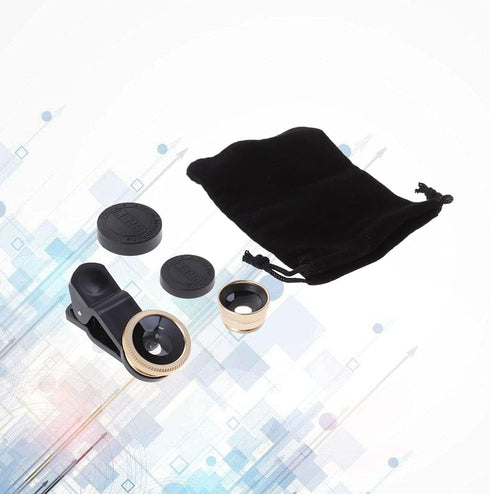 Kit Portable Fish and S/Mobile Accessories Macro On Camera, Universal Clip-on Lens Phone Compatible Kits Kit, Camera Wide - Lens, Phones Optics Ey...