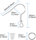 300PCS Earring Hooks for Jewelry,Earring Making Kit Hypoallergenic Earring Hooks,Fish Hook Earrings with Jump Rings and Earring Backs for DIY Jewe...
