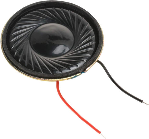 YXQ 1W 8 Ohm Micro Internal Speaker Loudspeaker 2800Hz 31mm Dia Round Metal Shell Wire (4Pcs)...