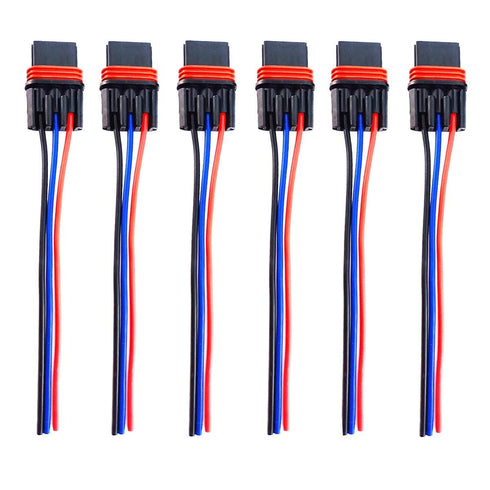 6 Pulse Power Plug Pigtail Connector Compatible with 2018 2019 2020 2021 Polaris Ranger XP 1000 / RZR RS1 General Bus Bar Harness Pigtail Connecto...
