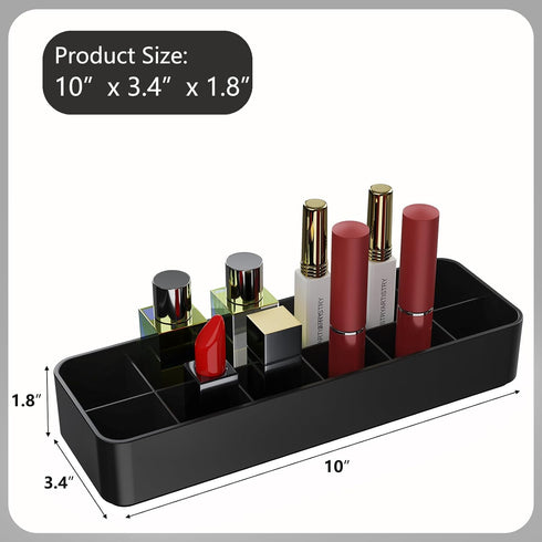 Organizer Holder for Lipstick Nail Polish: Lip Gloss Makeup Storage Drawer Organizers, Vanity Small Perfume Rack Plastic Tray Lipgloss Mascara Hol...