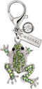 Monnel MC43 Green Crystal Frog Animal Lobster Clasp Charms Pendants with Pouch Bag For Christmas Gifts (1 piece)...