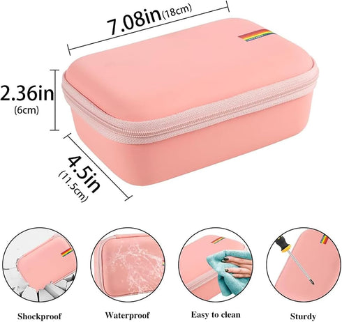 Leayjeen Portable Travel Case - Hard Shell Asthma Protective Case, Inhaler,Masks and Accessories Carrying Case (CASE ONLY)......
