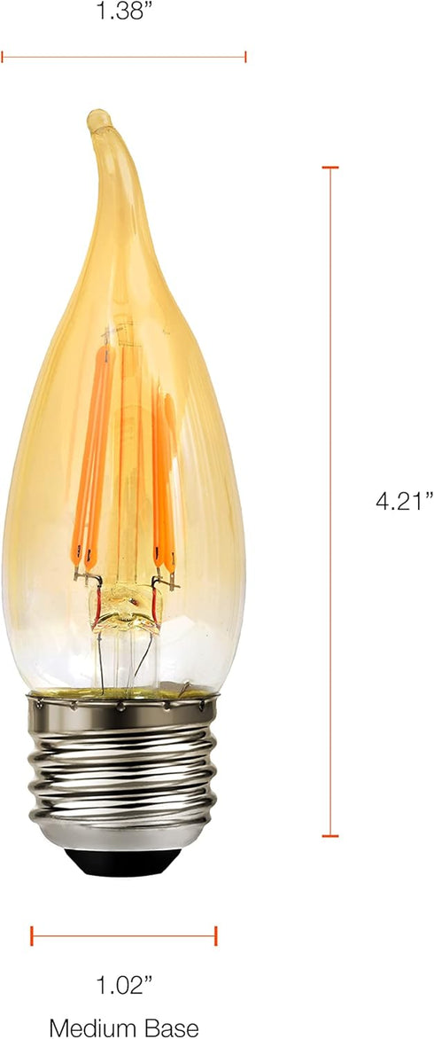 Sylvania 79580 1 LED Bulb, Medium Base, Amber...