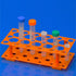 Test Tube Rack, Centrifuge Tube Holder (2 Pack - Blue and Orange) for 10ml, 15ml, 50ml, Detachable Plastic Stand, 28 Well...