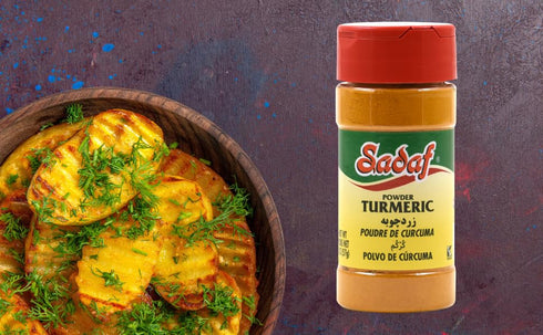 Sadaf Turmeric Powder - Turmeric Root Powder for Cooking and Food Flavoring - Ground Turmeric Spice - Seasoning and Spices - Middle Eastern Cuisin...