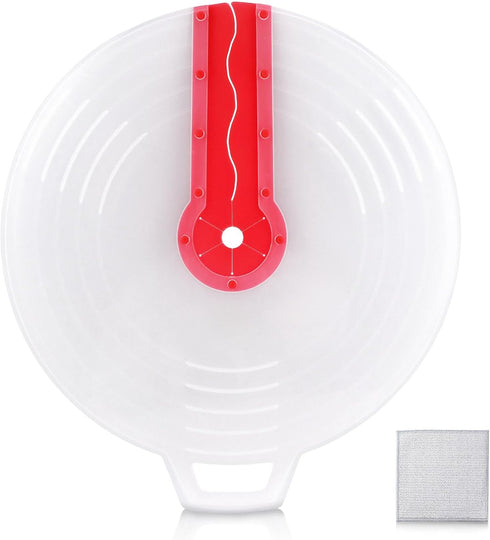 Mixing Bowl Splatter Guard,12.2 Inch Hand Mixer Splatter Guard,Silicone Mixing Bowl Splatter Screen Guard,Reusable Mixer Splatter Guard For Kitche...