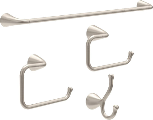 Delta ARV46-DN Arvo Wall Mount Square Open Towel Ring Bath Hardware Accessory in Brushed Nickel...
