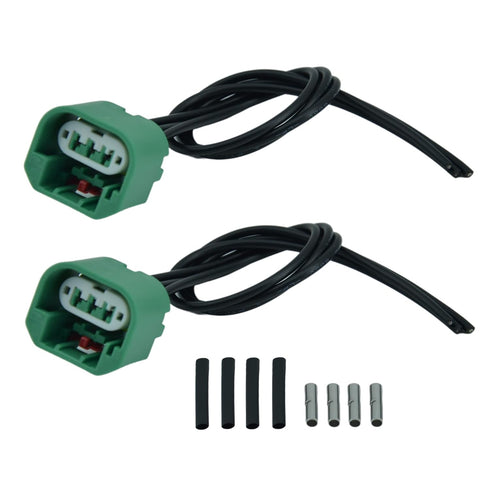 2pcs Headlight Connector Wiring Harness Replace 68064997AA Compatible with Dodge Chrysler Jeep Headlight DRL Parking Light H13 9008...