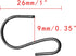 50PCS S Shaped Hooks 1 Inch Mini Ornament Storage Hooks for Hanging Jewelry Small Kitchenware Potted Plants, Black...