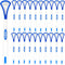 40PCS Tongue Scraper for Adults, Tongue Scraper Cleaner, Blue Tongue Cleaner, Oral Care Scrapers Kits Plastic Tongue Brush for Reducing Bad Breath...