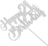 Silver Glitter 21st Birthday Cake Topper - 21st Party Decoration...