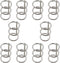 SQXBK10PCS 20mm Metal Binder Ring Silver Open Triple Ring Binder for Binding Binders DIY Album and Calendar and Essay Page...