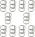 SQXBK10PCS 20mm Metal Binder Ring Silver Open Triple Ring Binder for Binding Binders DIY Album and Calendar and Essay Page...